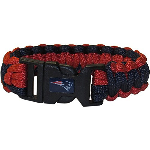 NFL Siskiyou Sports Fan Shop New England Patriots Survivor Bracelet One Size Team Color NFL Siskiyou Sports Fan Shop New England Patriots Survivor Bracelet One Size Team Color