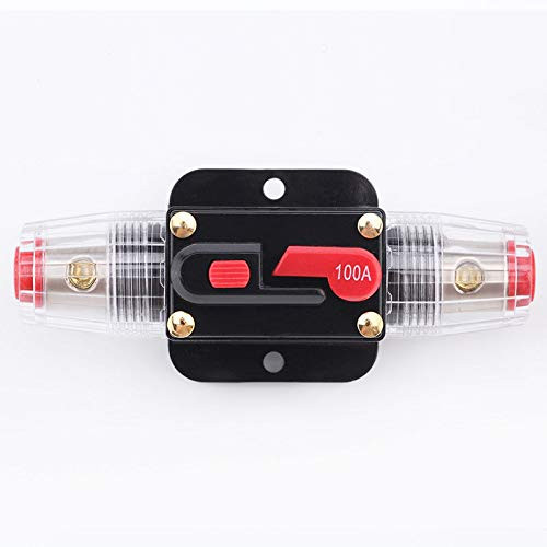 Auto Circuit Breaker MASO 12V DC 30A Inline Auto Circuit Breaker Manual Reset Switch Car Audio Fuse?Inline Fuse Block For Car Audio Solar Inverter System Protection