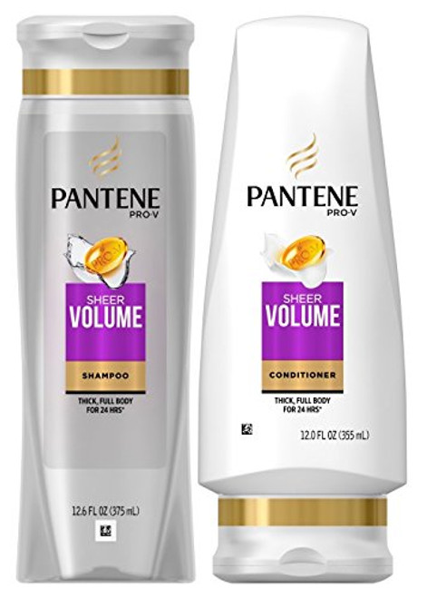 Pantene ProV Sheer Volume DUO Set Shampoo  Conditioner 126 Ounce 1 each Pantene ProV Sheer Volume DUO Set Shampoo  Conditioner 126 Ounce 1 each