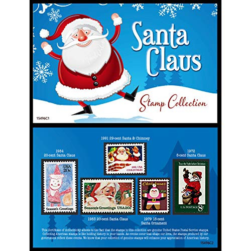 Santa United States Postage Stamp Card Santa United States Postage Stamp Card