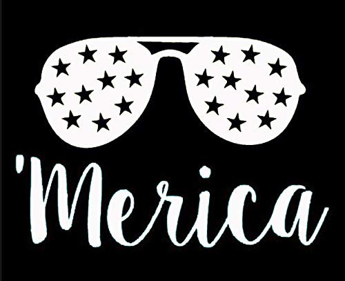 Makarios LLC Sunglass Stars Merica Cars Trucks Vans Walls Laptop MKR White 55 x 425MKR627