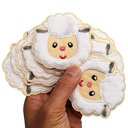 275x275 12pcs Animal Cute Sheep Iron On Sew On Embroidered Patches Appliques Machine Embroidery Needlecraft Sewing Crafts Kids Girls Projects