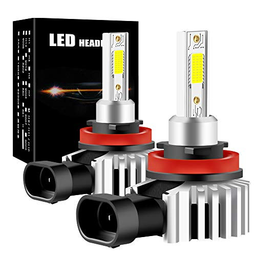 Yifengshun H8H11 Car LED Headlights Bulbs High Bright HighLow Beam COB Chip Xenon White 6500K 60W Kit