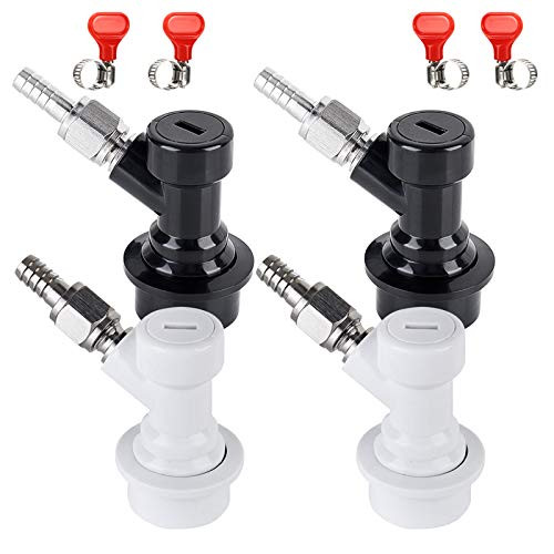 FERRODAY 2 Pairs Ball Lock Keg Disconnect Quick Ball Lock MFL Disconnect Flared 516 Gas 14 Liquid Barbed Stainless Swivel Nuts Corny Keg Posts Coupler Ball Lock keg Fittings for Home Brew Clamps FERRODAY 2 Pairs Ball Lock Keg Disconnect Quick Ball Lock MFL Disconnect Flared 516 Gas 14 Liquid Barbed Stainless Swivel Nuts Corny Keg Posts Coupler Ball Lock keg Fittings for Home Brew Clamps