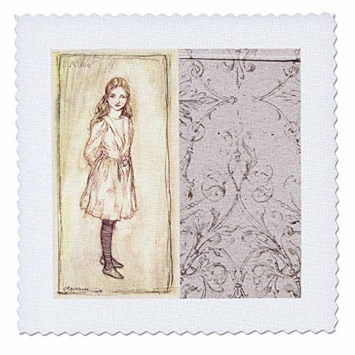 3dRose qs_110232_1 Alice from Alice in Wonderland Vintage Art-Quilt Square, 10 by 10-Inch 3dRose qs_110232_1 Alice from Alice in Wonderland Vintage Art-Quilt Square, 10 by 10-Inch
