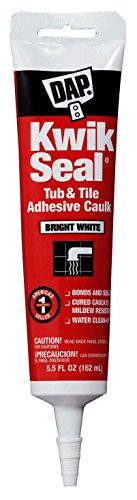 Dap 18001 Kwik Seal Caulk with 55Ounce Tube White 3 Pack