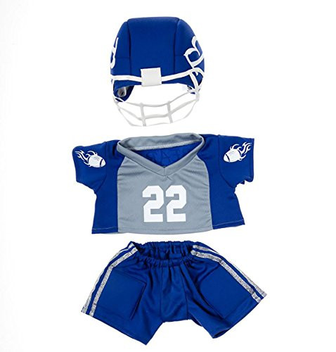Football Uniform Outfit Teddy Bear Clothes Fit 14" - 18" Build-a-bear, Vermont Teddy Bears, and Make Your Own Stuffed Animals