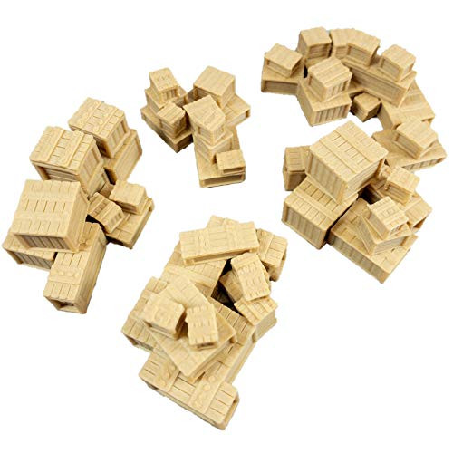 Stack of Pine Crates Set  28mm Fantasy Gaming Terrain