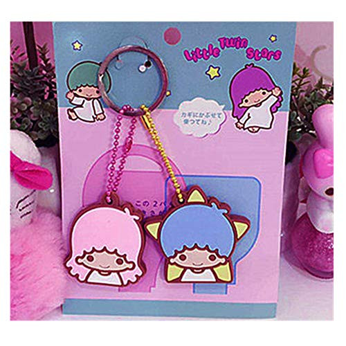 Kerrs Choice Little Twin Stars Key Chain Key Cover Key Caps Bag Accessories Sanrio Gift Keychain  Little Twin Stars