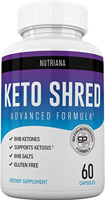 Keto Ultra Shred Diet Pills  Keto Advanced Weight Loss Fat Burners for Women and Men  Keto BHB Salts to Burn Fat Fast on Keto Diet  Ketogenic Keto Slim Supplement Exogenous Ketones  60 Count