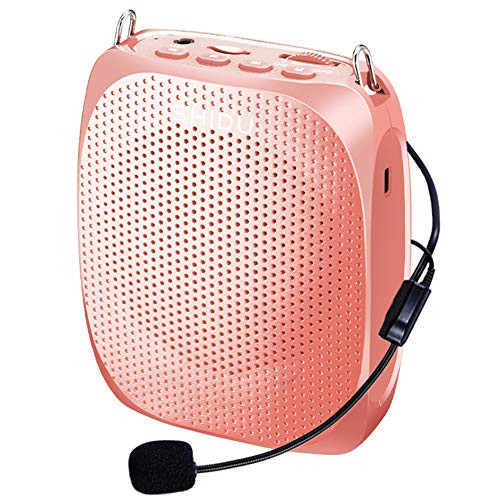 Portable Voice Amplifier SHIDU Personal Speaker Microphone Headset Rechargeable Mini Pa System for Teachers Tour Guides Coaches Classroom Singing Yoga Fitness Instructors