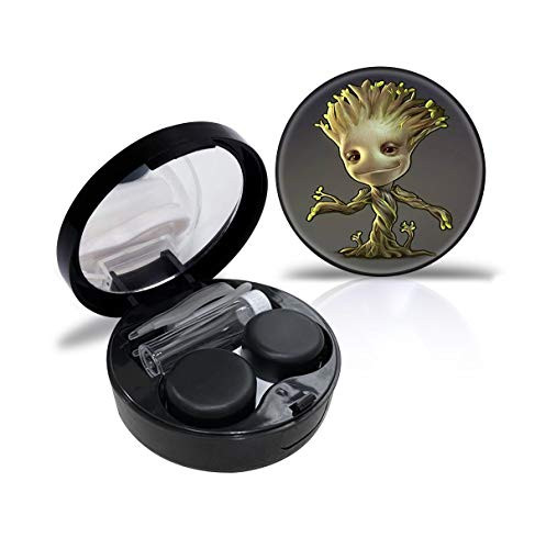 Groot Contact Lens Case Cute Contact Lens Travel Case Contact Lens Case Container Holder Storage Box Portable Contact Lens Travel Kits