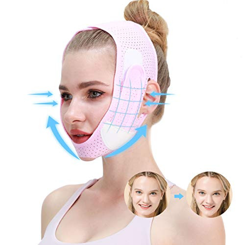 Face Slimming Strap Double Chin Reducer PainFree Facial Chin Slimmer Device V Line Lifting Chin Band Eliminates Sagging Skin Lifting Firming Anti Aging Breathable Face Shaper Strap Face Slimming Strap Double Chin Reducer PainFree Facial Chin Slimmer Device V Line Lifting Chin Band Eliminates Sagging Skin Lifting Firming Anti Aging Breathable Face Shaper Strap