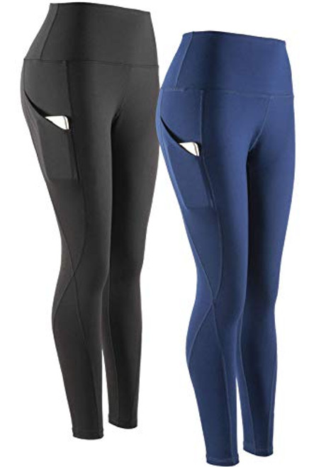 SERHOM Yoga Pants High Waist Tummy Control Workout Women Yoga Leggings with Pockets S Pack of 2 SERHOM Yoga Pants High Waist Tummy Control Workout Women Yoga Leggings with Pockets S Pack of 2