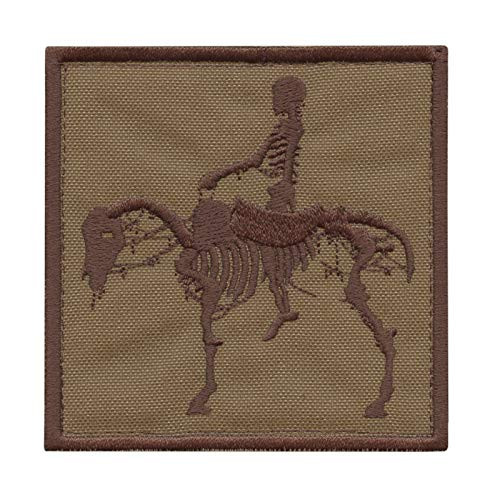 LEGEEON Tan US Navy Seals Silver Squadron Dead Horse Coyote Brown DEVGRU ST6 NSWDG Morale HookandLoop Patch