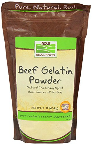Now Foods Beef Gelatin Natural Powder 1 lb Pack of 2