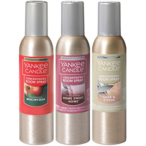 Yankee Candle Concentrated Room Sprays Macintosh Home Sweet Home Sage  Citrus Set of 3 Popular Fragrances