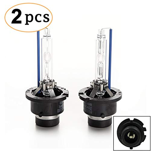 CK FORMULA Pack of 2 D2S D2R D2C 8000K Sky Blue Xenon HID 35W Headlight Replacement Bulbs Low Beam 66040 85122