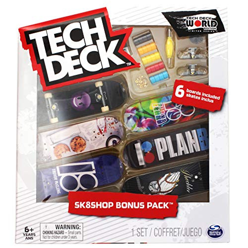 Mini Fingerboards Plan B Skateboards Sk8shop 6 Deck Bonus Pack World Edition Limited Series