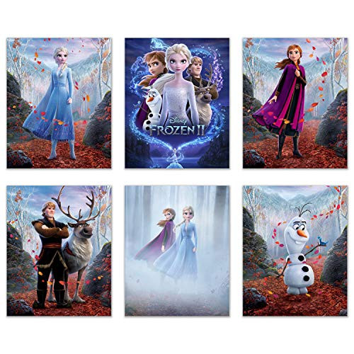 Frozen 2 Movie Prints Set of Six 8x10 Promo Poster Photos Anna Elsa Olaf Sven and Kristoff Frozen 2 Movie Prints Set of Six 8x10 Promo Poster Photos Anna Elsa Olaf Sven and Kristoff