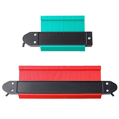 2 Pack Wider Contour Gauge with Lock Jionchery 5 and 10 Profile Gauges Plastic Contour Duplicator Gauge with lock Copy Irregular Shapes Measuring for Corners and Contoured 2 Pack Wider Contour Gauge with Lock Jionchery 5 and 10 Profile Gauges Plastic Contour Duplicator Gauge with lock Copy Irregular Shapes Measuring for Corners and Contoured