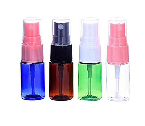 10ml 13OZ Portable Refillable Plastic Fine Mist Perfume Make up Clear Empty Spray Sprayer Bottle Cosmetic Atomizers PET Spray Bottles Pump BlueBrownGreenWhite4Pcs 10ml 13OZ Portable Refillable Plastic Fine Mist Perfume Make up Clear Empty Spray Sprayer Bottle Cosmetic Atomizers PET Spray Bottles Pump BlueBrownGreenWhite4Pcs