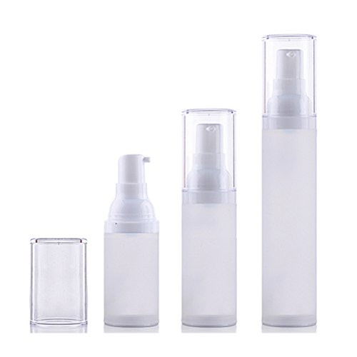 3Pcs 30ml Frosted Empty Portable Refillable Highgrade PP Airless Vacuum Pump Bottle Vial Travel Cream Lotion Toner Toiletries Liquid Container Pot 30ML