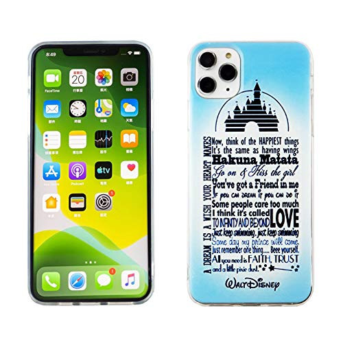 iPhone 11 Pro Max Case DURARMOR FlexArmor Rubber Flexible Bumper Shockproof Ultra Slim TPU Case Drop Protection Cover for iPhone 11 Pro Max 65i inch 2019 Disney Love Quotes