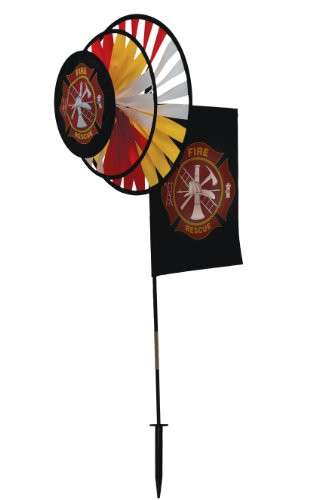 In the Breeze Fire Rescue Dual Spinner Wheels with Flag