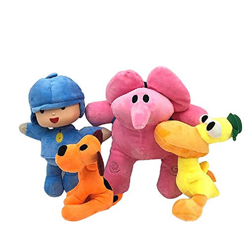 Modi Pocoyo Plush 55  12 Pocoyo Loula Elly Pato Doll Stuffed Animals Soft Figure Anime Collection Toy 4 PCS