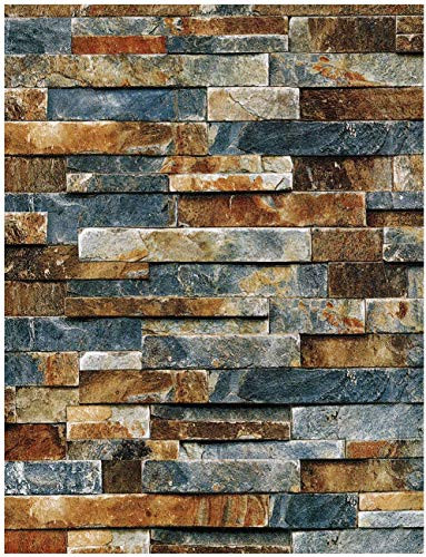 Stone Peel and Stick Wallpaper Brick Wallpaper 1771X118 inch Removable Wall Paper Roll Home Decoration Wall Cardboard Self Adhesive Vinyl Wall Paper Roll Roommates