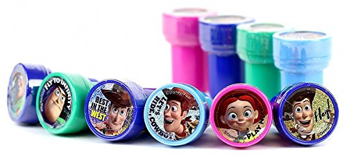 10 Pieces Self Inking Stamper Disney Pixar Nickelodeon Birthday Goody Gift Party Favors Supplies Toy Story