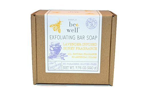 Simply Bee Well Exfoliating Bar Soap  Lavender Honey Fragrance Simply Bee Well Exfoliating Bar Soap  Lavender Honey Fragrance