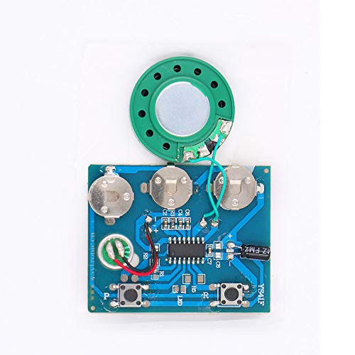Button Activated Voice Recorder Sound Chip Module with MIC Recordable Button Cell Battery Powered for DIY Birthday Christmas Greeting Card Musical Audio Cards Gift Box Button Control Button Activated Voice Recorder Sound Chip Module with MIC Recordable Button Cell Battery Powered for DIY Birthday Christmas Greeting Card Musical Audio Cards Gift Box Button Control