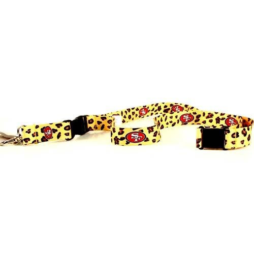 NFL San Francisco 49ers Leopard Print Lanyard