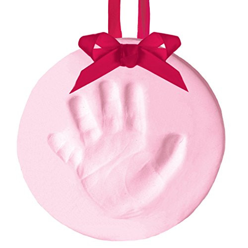Pearhead Babyprints Handprint or Footprint Holiday Keepsake Ornament, Pink Pearhead Babyprints Handprint or Footprint Holiday Keepsake Ornament, Pink