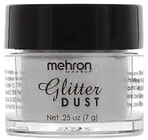 Mehron Makeup GlitterDust 25 oz Opalescent White