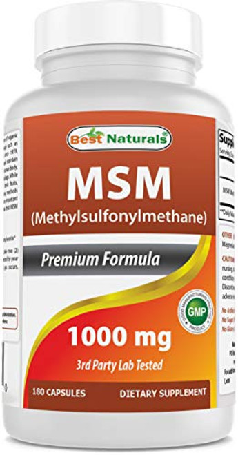 Best Naturals MSM 1000 mg 180 Capsules Best Naturals MSM 1000 mg 180 Capsules