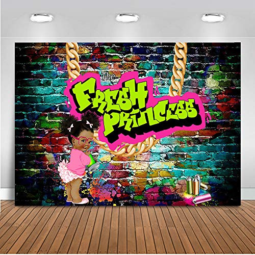 Avezano The Fresh Princess Backdrop Hip Pop Fresh Princess Baby Shower Party Decoration Fresh Princess Hip Pop Baby Shower Banner Backdrops 7x5ft