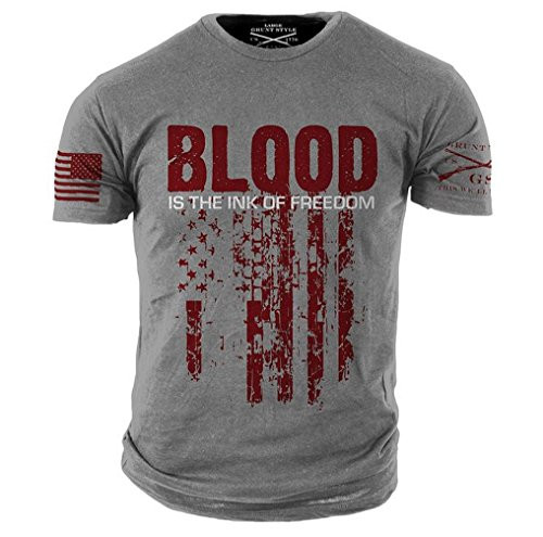 Grunt Style Ink of Freedom Mens TShirt XLarge Grey