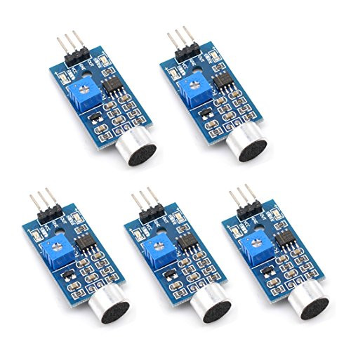 Oiyagai 5pcs High Sensitivity Sound Microphone Sensor Detection Module for Arduino AVR PIC