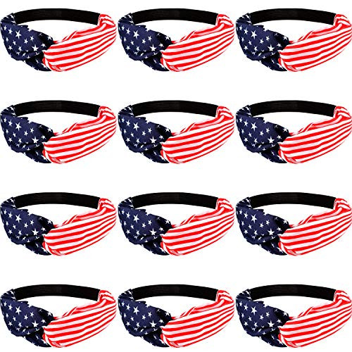 American Flag Headband 4th of July USA Independence Day Headbands Patriotic Headwrap Elastic Hair Bands Bandana Turban Hair Accessories 12 Pieces 12 Pieces American Flag Headband 4th of July USA Independence Day Headbands Patriotic Headwrap Elastic Hair Bands Bandana Turban Hair Accessories 12 Pieces 12 Pieces