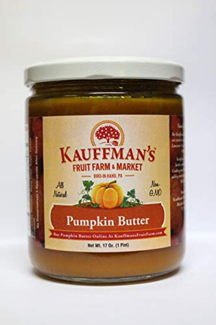 Kauffmans Homemade Pumpkin Butter 17 Oz Jar Pack of 2 Jars Kauffmans Homemade Pumpkin Butter 17 Oz Jar Pack of 2 Jars