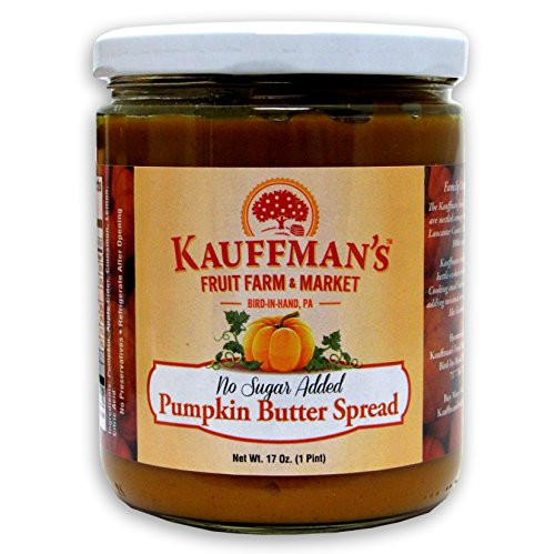 Kauffmans Homemade Pumpkin Butter No Sugar Added 17 Oz Jar Pack of 2 Jars Kauffmans Homemade Pumpkin Butter No Sugar Added 17 Oz Jar Pack of 2 Jars