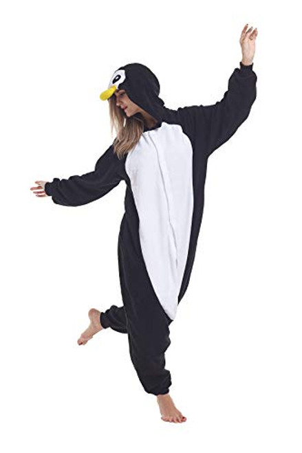 Zinuods Women Men Adult Pajamas Penguin Onesies Animal Cosplay Costumes XL