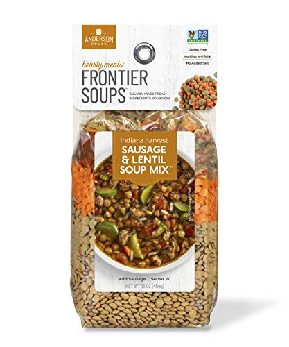 Frontier Soups Hearty Meals Indiana Harvest Sausage Lentil Soup Mix 16 Ounce