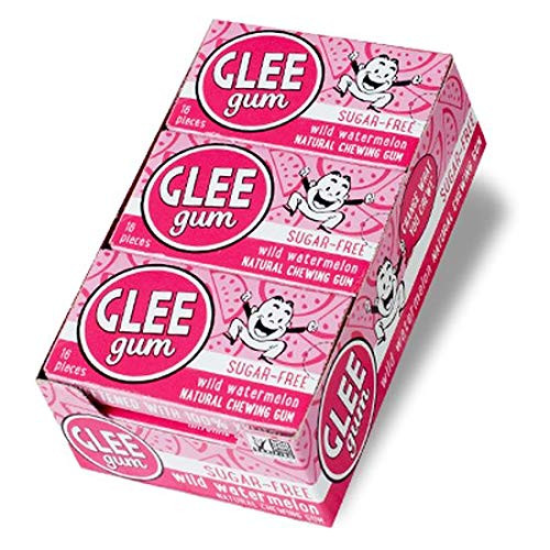 Glee Gum Xylitol Sweetened Natural Gum Wild Watermelon  16 Pieces 12 Pack