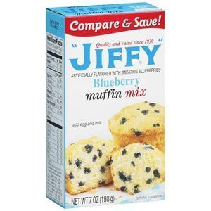 Jiffy Blueberry Muffin Mix 7oz Boxes Pack of 6 by Jiffy