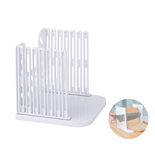 Bread Slicer Sandwich Loaf Bread Cutter Machine Plastic Toast Slicer Cutting Guide Foldable Bagel Bread Slice Cutter Mold