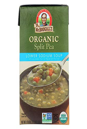 Dr McDougalls Right Foods Organic Low Sodium Split Pea Soup 176 Ounce  6 per case